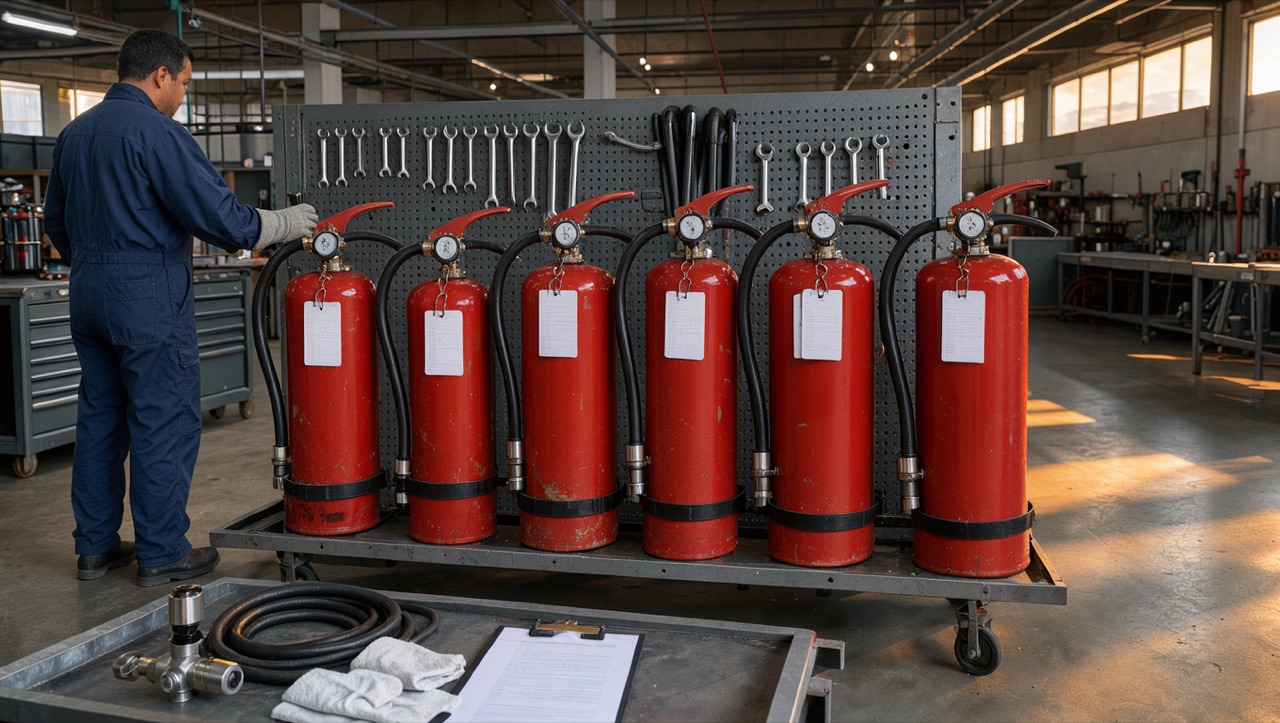 Badanie ciśnieniowe węży hydrantowych